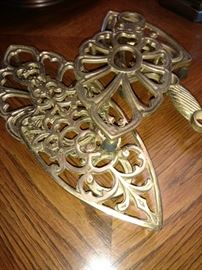 Vintage brass trivets