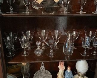 More vintage crystal, glass and ceramics.