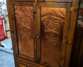 Copper front pie safe
