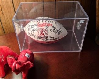 Alabama signed football.