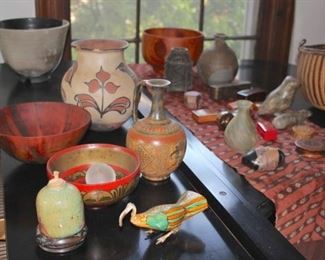 Loads of Vintage Handmade Ceramic Signed Pottery