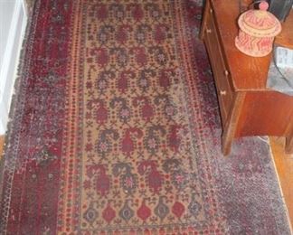Area Rug and Cabinet