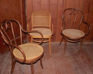3 Bamboo Chairs