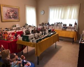 Dept 56 collection and annalee dolls