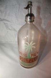 ROYAL PALM SELTZER BOTTLE