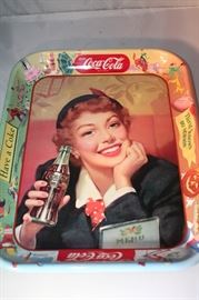 MENU GIRL COCA-COLA TRAY