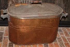 COOPER BOILER POT WITH LID