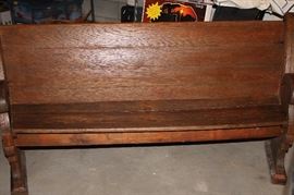 ANTIQUE CHURCH PEW