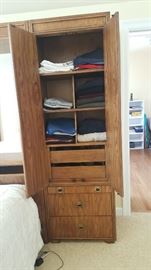 Headboard side cabinet