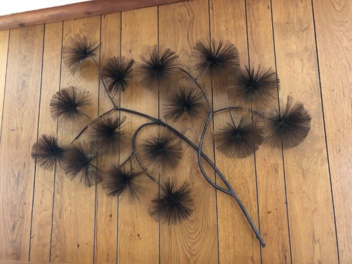 Curtis Jere Pom Pom or Sea Urchin Wall Sculpture