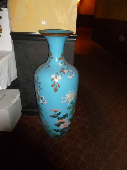 Old huge cloisonne vase