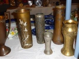 Mixed Metal Vases
