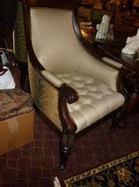 Awesome Chairs w/Animal Print on outer side (one of pair)