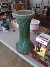  Pottery jardiniere pedestal