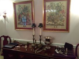 tons of silver-plate items