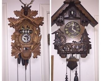 German Black Forest Cuckcoo clocks