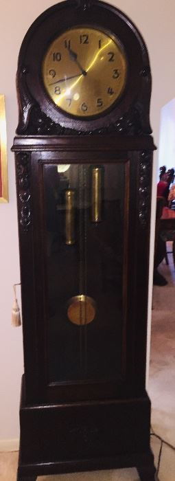 2nd of two tall case clocks (probably German) that work!