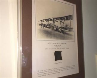 Douglas World Cruiser #2 "Chicago" with a square of the original fabric