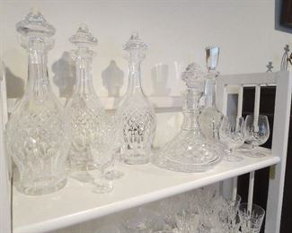 Colleen Waterford Decanters, Lismore Brandies,