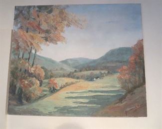 Circa 1950s Anna belle Ford Oil Painting