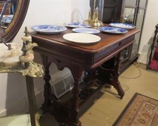 End of Victorian Library Table