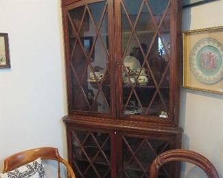 Super 1790-1820 English Regency Corner Cabinet