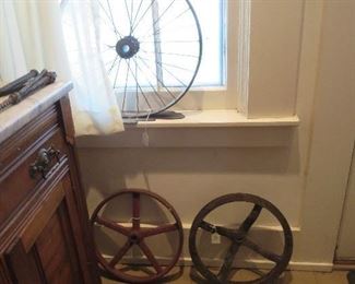 Old Fly Wheel and Pully,