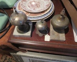 Collection of Desk Bells, Victorian