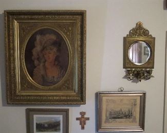 Super Victorian Frame with Great Lady Lithograph