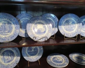 Collection of 12 University of Michigan U of M Plates Dated 1928 Complete Set Rare to find all at one time