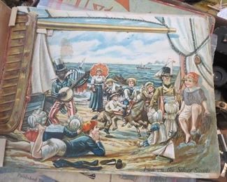 Inside of the Seaside Pleasure book by Father Tucks