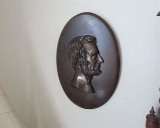 Plaque of Abraham Lincoln