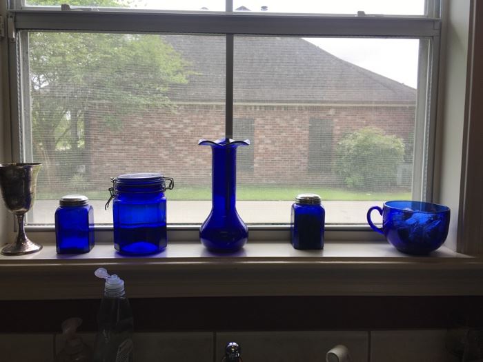 nice cobalt blue glass