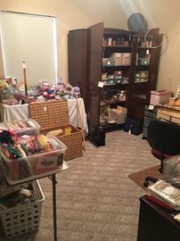 sewing, sewing and more sewing! Notions, buttons, threads, and tons of fabric and patterns...Treasure Trove!!