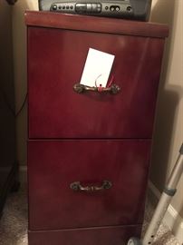 super clean 2 drawer wood file cabinet