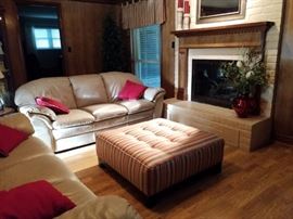 Ottoman, Leather Couches
