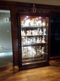 showcase, curio cabinet with light