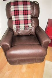 x brown recliner