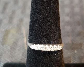 7 Diamond Platinum Wedding Ring