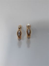 Beautiful vintage diamond earrings