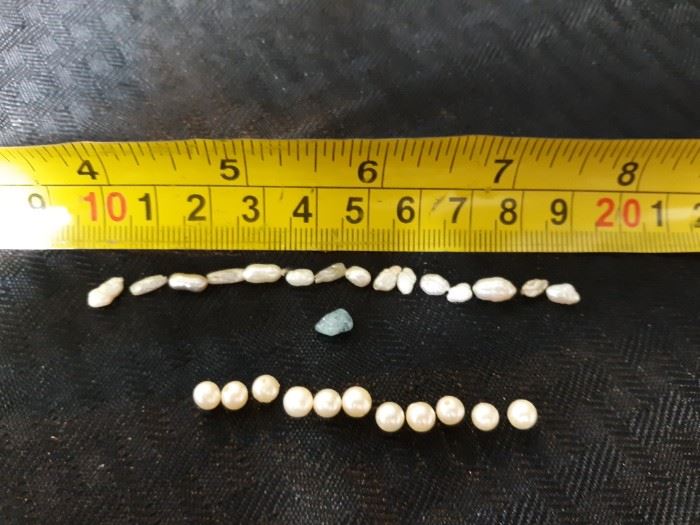 Pearl beads tourmaline bead