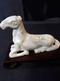 Speckled Stone Sitting Horse