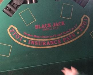 Portable blackjack table