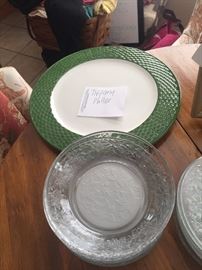 Close up of Princess House dish set, Tiffany Plater 
