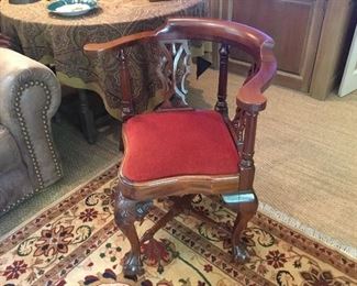 Mahogany antique corner chair