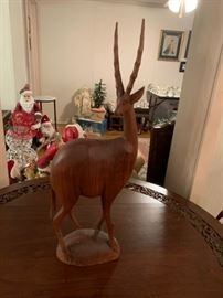 #53 Wood Carved  Oryx     24" Tall  $ 20.00
