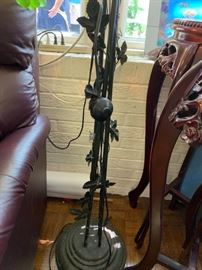 #118 Tiffany-style Grape (4 bundles) Pole Lamp  77" Tall  $ 120.00