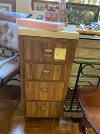 #139 Homemade 4 drawer Cabinet w/counter top on it 12x24x36  $ 40.00