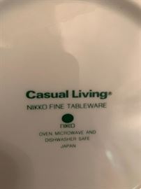 #172	china	Casual living nikko fine china set 	 $45.00 
