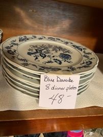 #176	china	Blue Danube 8 plates 	 $48.00 

